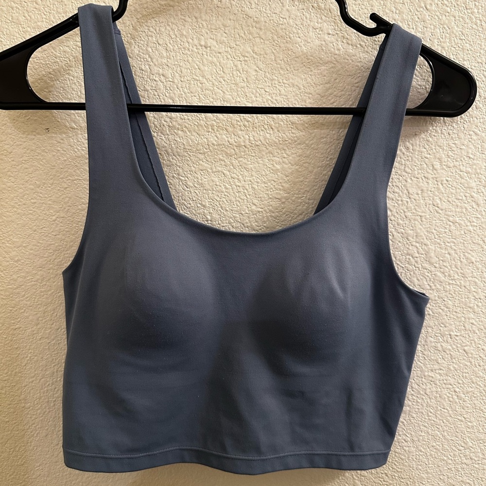 PINK Victoria's Secret Scoop Neck Seamless Bralette - Slate Blue